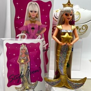 Barbie Style Icon Series Figures: “1996 Jewel Hair Mermaid Barbie” Barbie NWOT